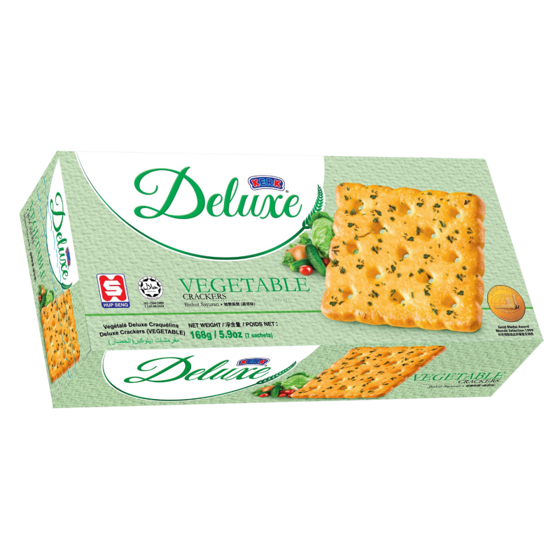 Kerk Deluxe Vegetable Cracker 168g (7s) Box Ja Lan Tiong
